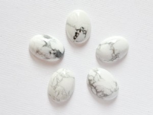 13*18*5mm橢圓蛋面白紋石